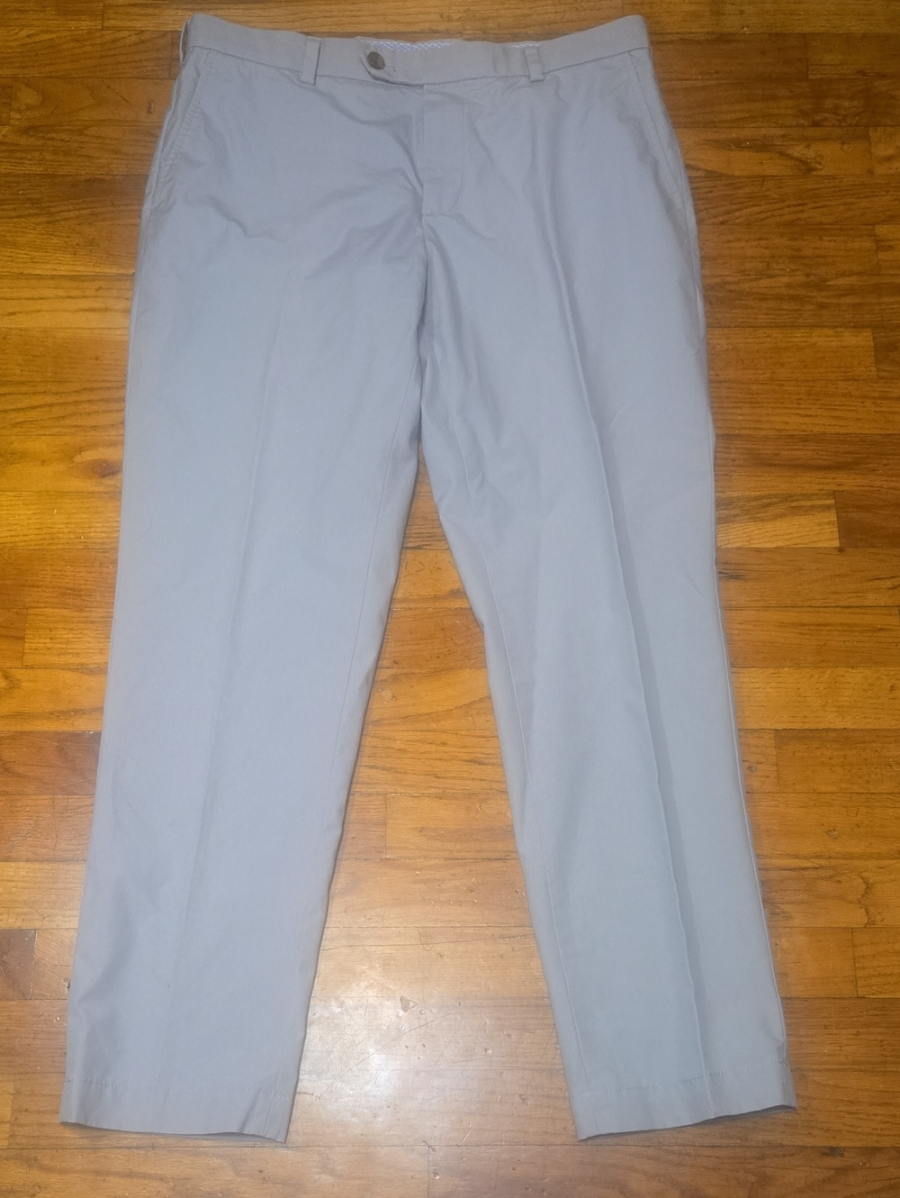 Brooks Brothers Milano Chino Supima Cotton Grey Pants 36x32 (31)